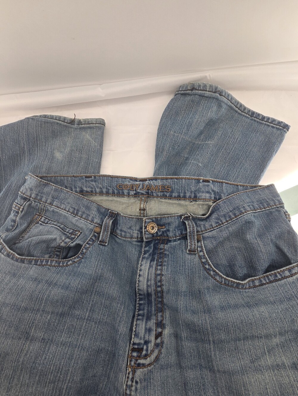 Cody James Jeans Mens 40x32 Blue Straight  Cowboy Rodeo Workwear 5 Pocket Logo